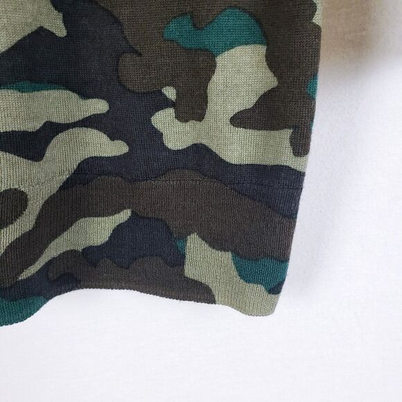 J. Crew Camo Merino Wool Sweater Womens S Streetwear Utility Preppy Lightweight - Picture 5 of 9